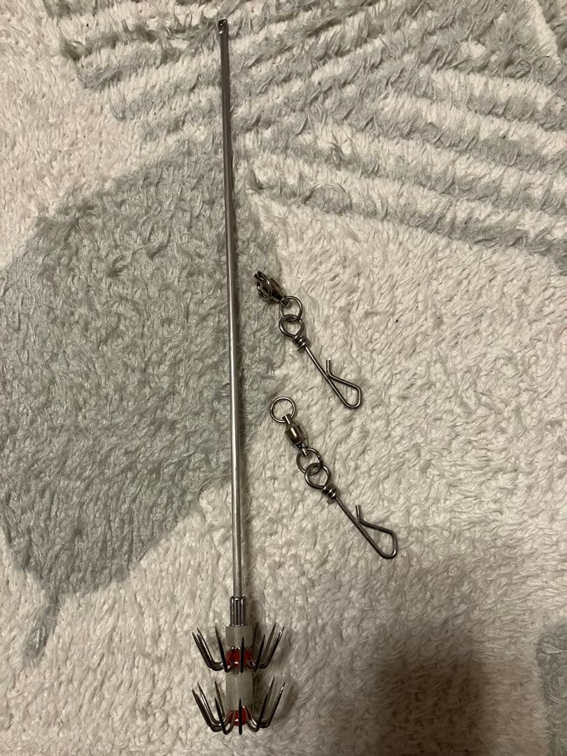 タルブリッド１８０　３本+α(タルイカ餌巻き用スッテとスナップ)