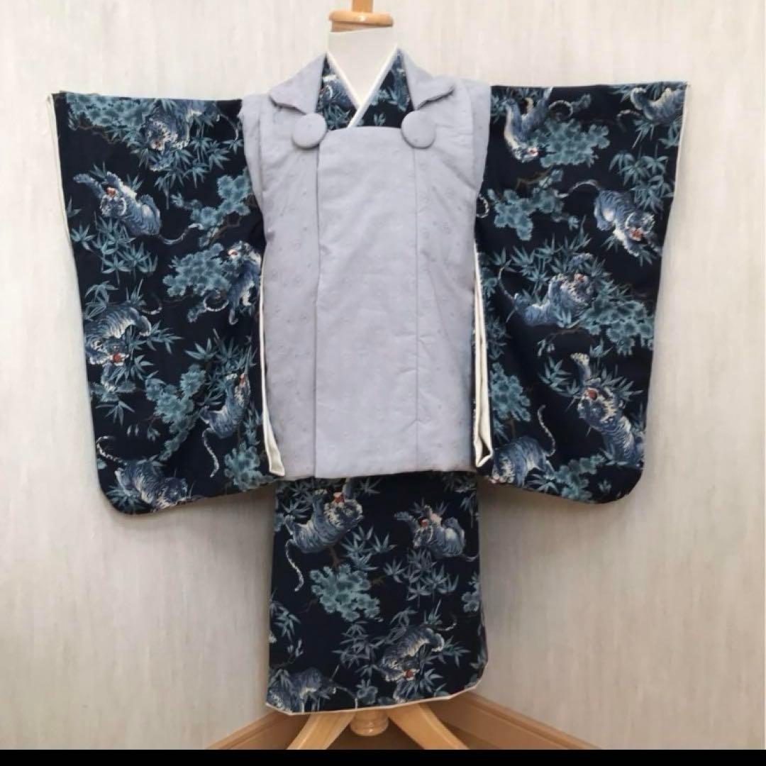 na☺︎さま専用 被布コート着物上下セット 七五三 3歳 男の子 ハンドメイド