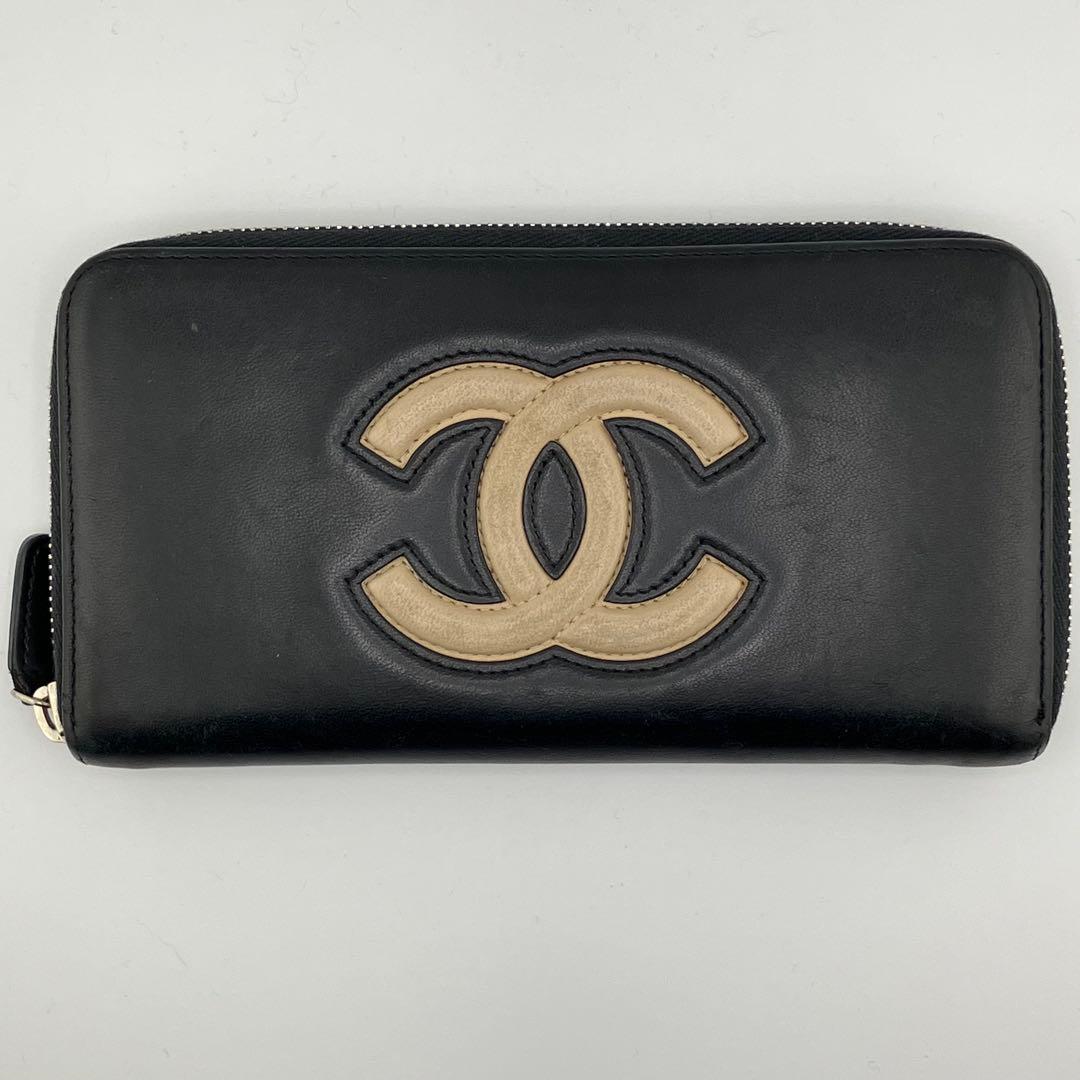 希少✨美品✨シャネル ジッピーウォレット 長財布 デカココマーク ブラック