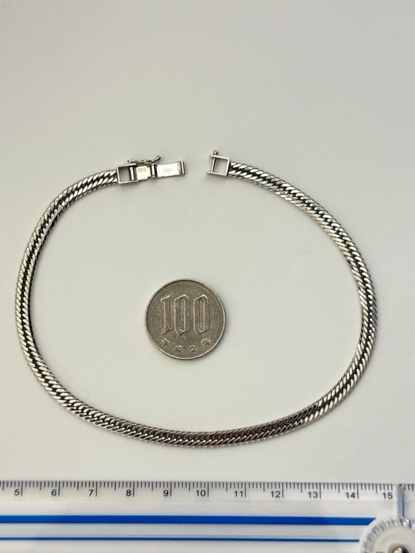 PT喜平アンクレット 12面トリプルカット　約25cmメンズ