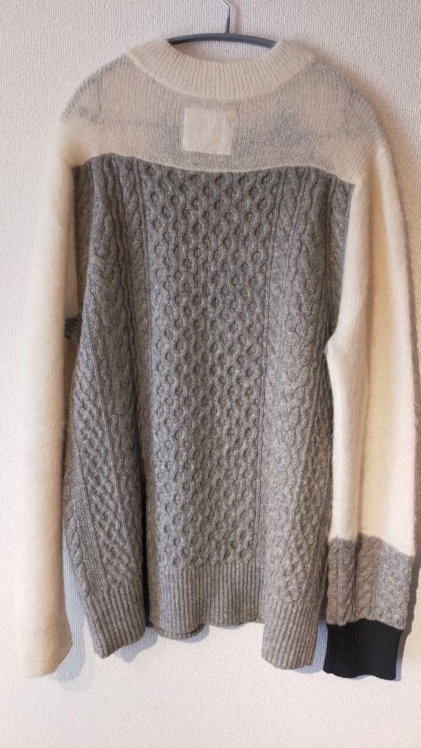 SACAI サカイ ニットセーター モヘア 切替