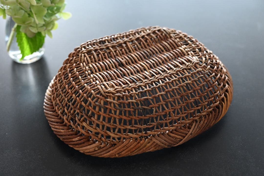 【中川原信一】あけび籠 パン籠 平籠