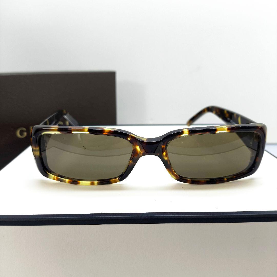 極美品 グッチ サングラス GUCCI GG アイウェア スクエア