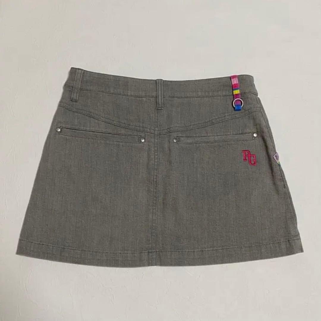 美品【パーリーゲイツ】レディースゴルフウェアストレッチスカート【0(S)サイズ】