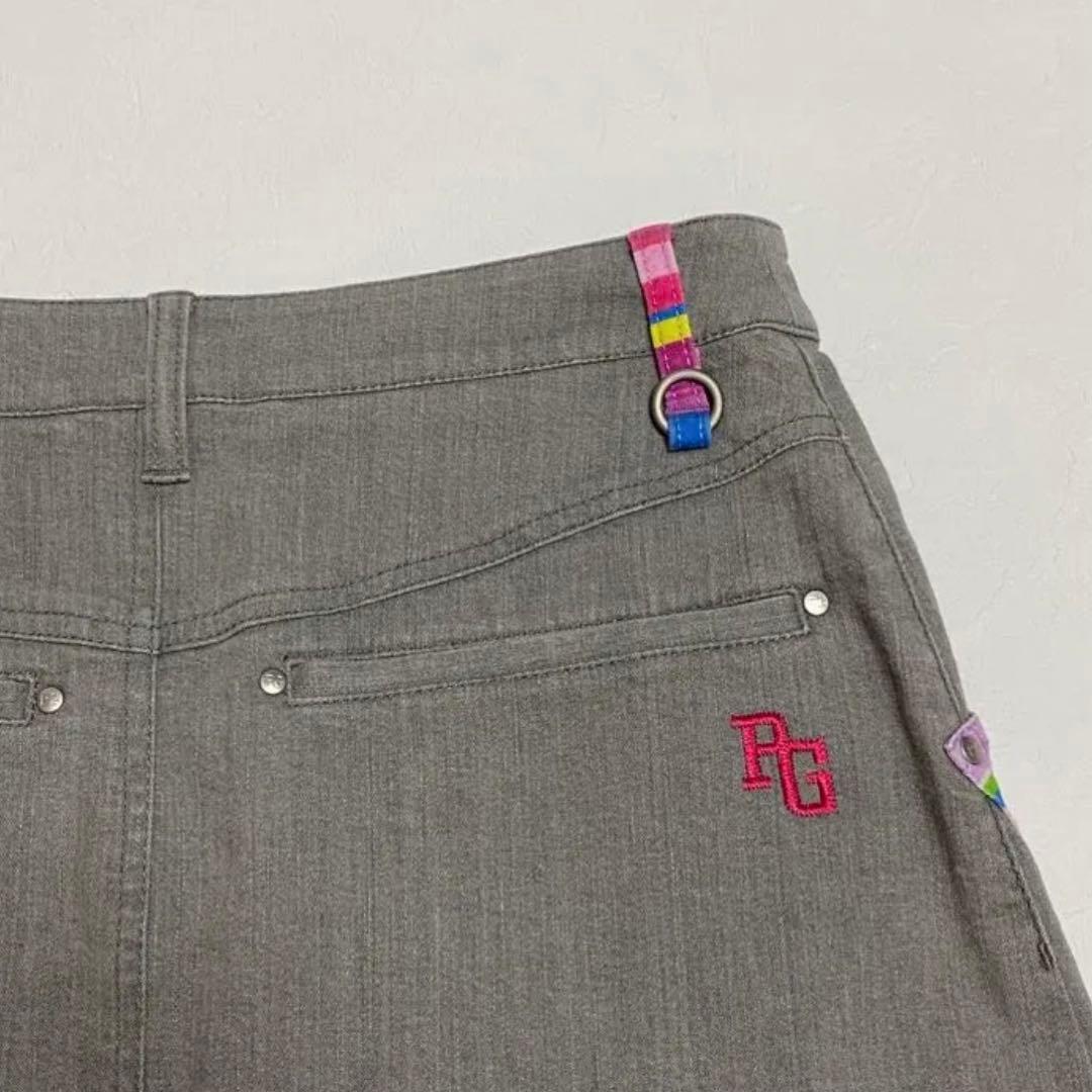 美品【パーリーゲイツ】レディースゴルフウェアストレッチスカート【0(S)サイズ】