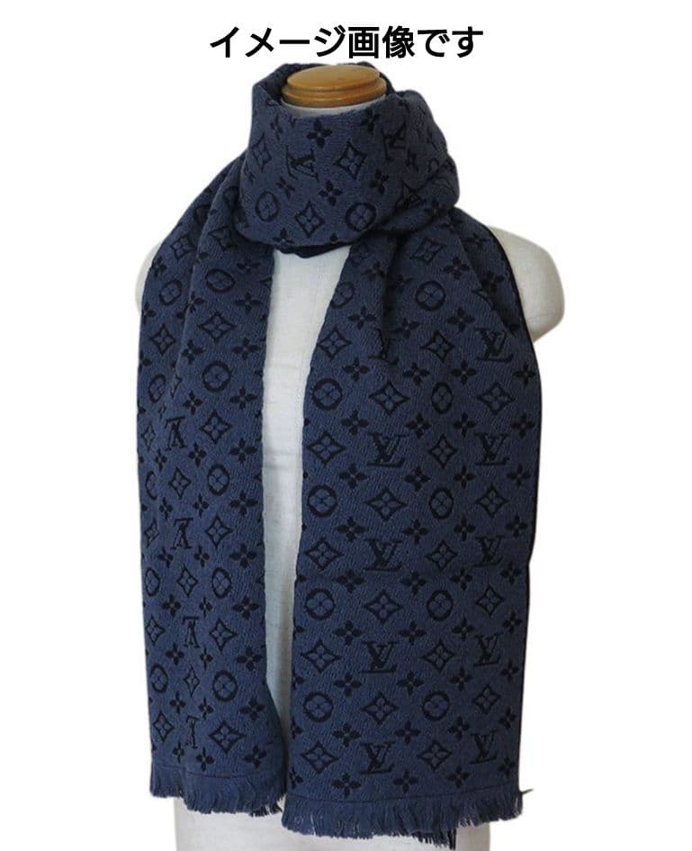 ひぃ！LOUIS VUITTON ネイビー マフラー クリーニング済