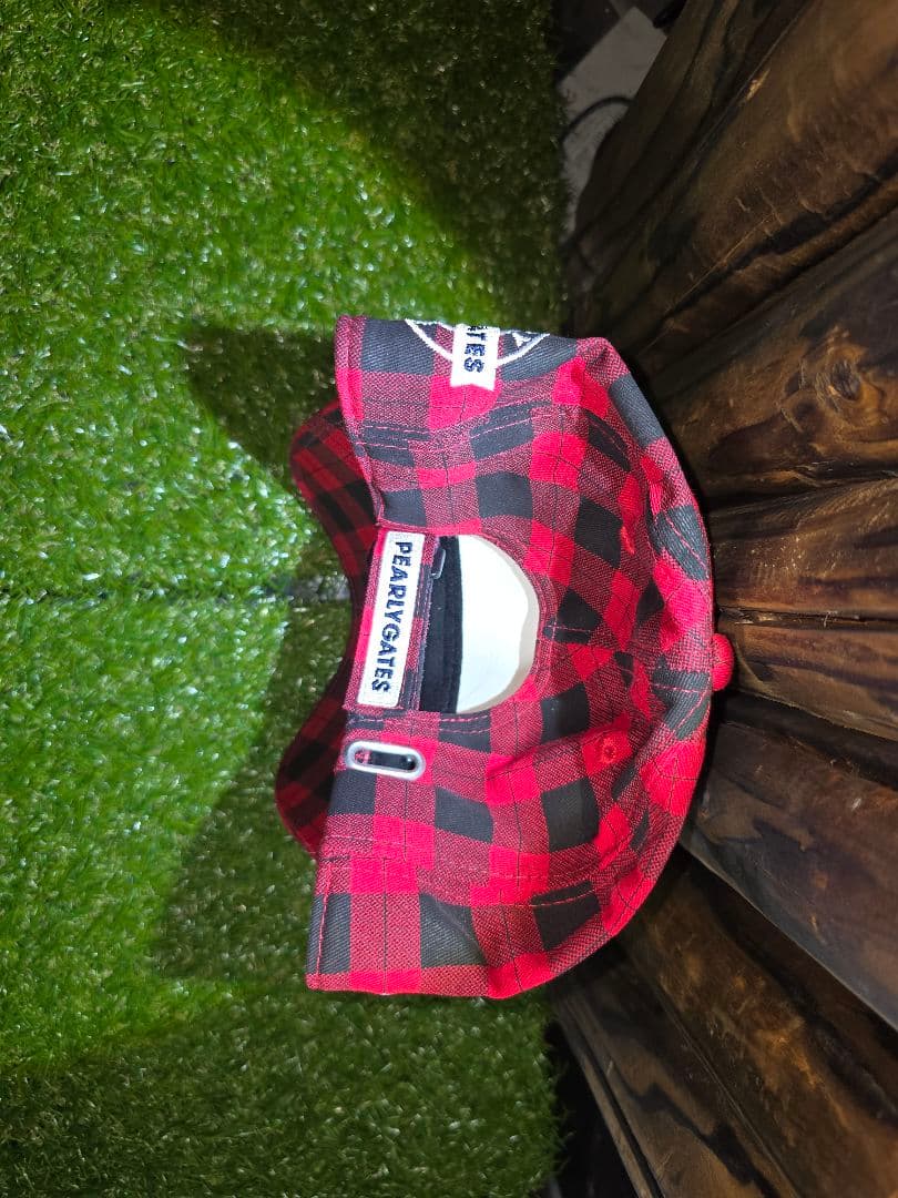 PEARLY GATES チェック柄 秋冬 パンツ＆帽子 セットアップ　【美品】