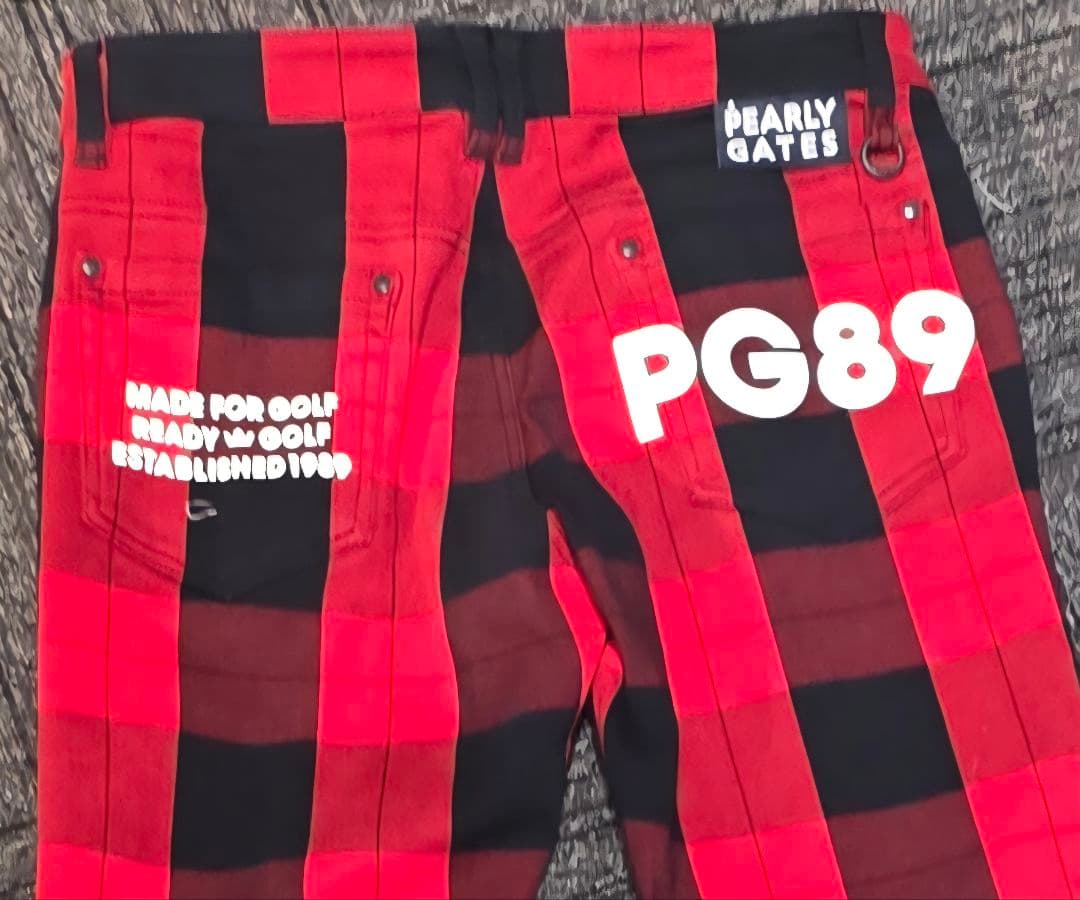 PEARLY GATES チェック柄 秋冬 パンツ＆帽子 セットアップ　【美品】