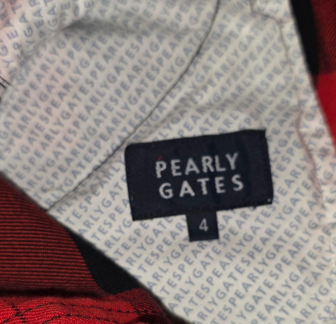 PEARLY GATES チェック柄 秋冬 パンツ＆帽子 セットアップ　【美品】