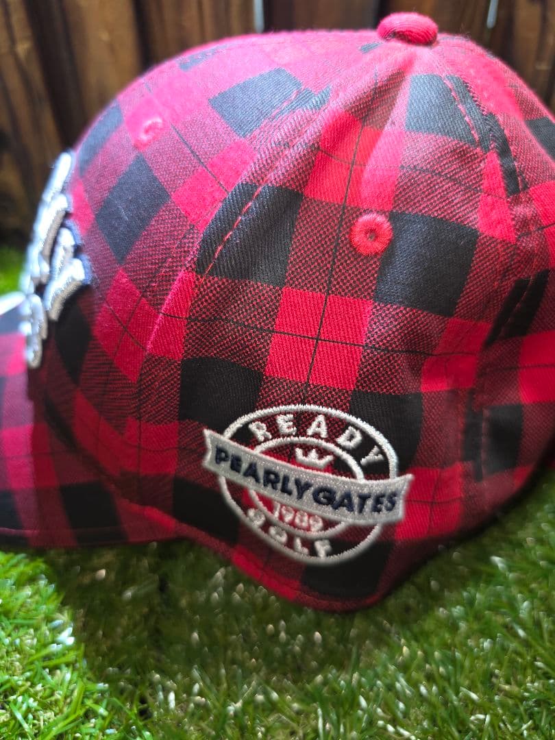 PEARLY GATES チェック柄 秋冬 パンツ＆帽子 セットアップ　【美品】