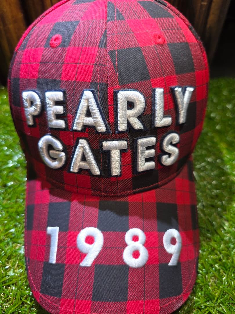 PEARLY GATES チェック柄 秋冬 パンツ＆帽子 セットアップ　【美品】
