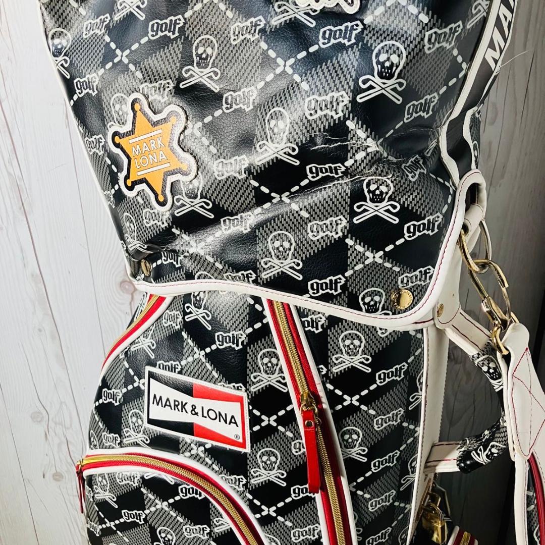 希少 MARK&LONA キャディバッグ Skull&Kilt 7分割 スカル柄 - メルカリ