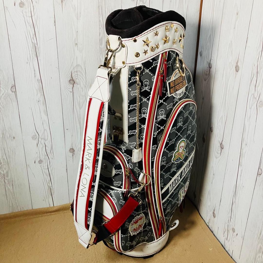 希少 MARK&LONA キャディバッグ Skull&Kilt 7分割 スカル柄 - メルカリ
