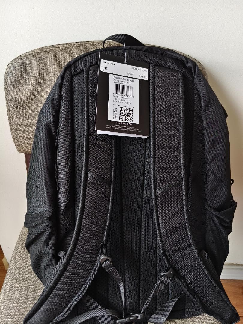 Arc'teryx 黒バックパック26L