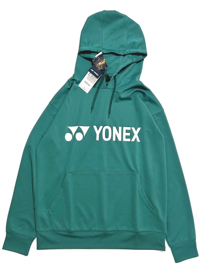 新品☆YONEX ヨネックス ユニパーカー（ビッグシルエット）グリーン　M