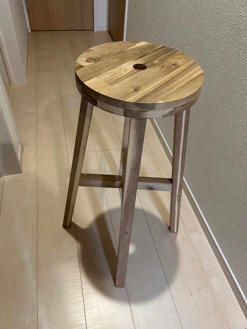 IKEA SKOGSTA ハイスツール カウンターチェア - メルカリ