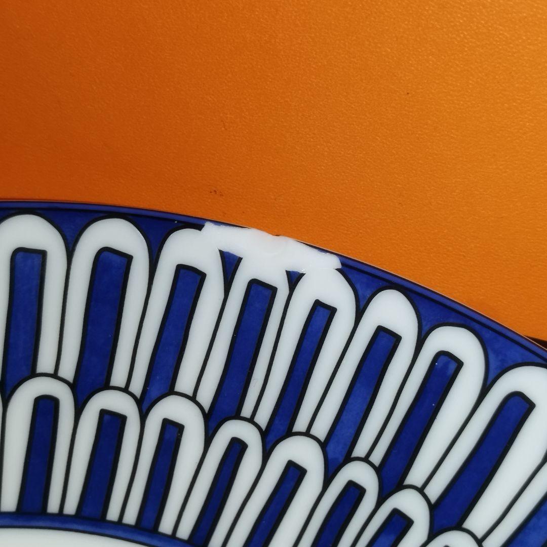 【訳あり】エルメス デザートプレート2枚セット〈ブルーダイユール〉