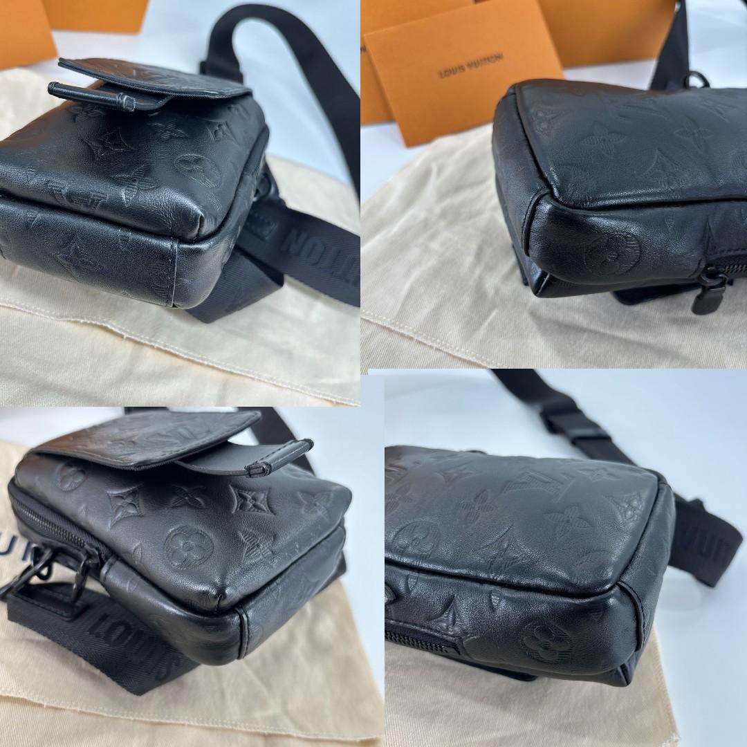 超極美品 ルイヴィトン モノグラム シャドウ ショルダーバッグ フォンポーチ