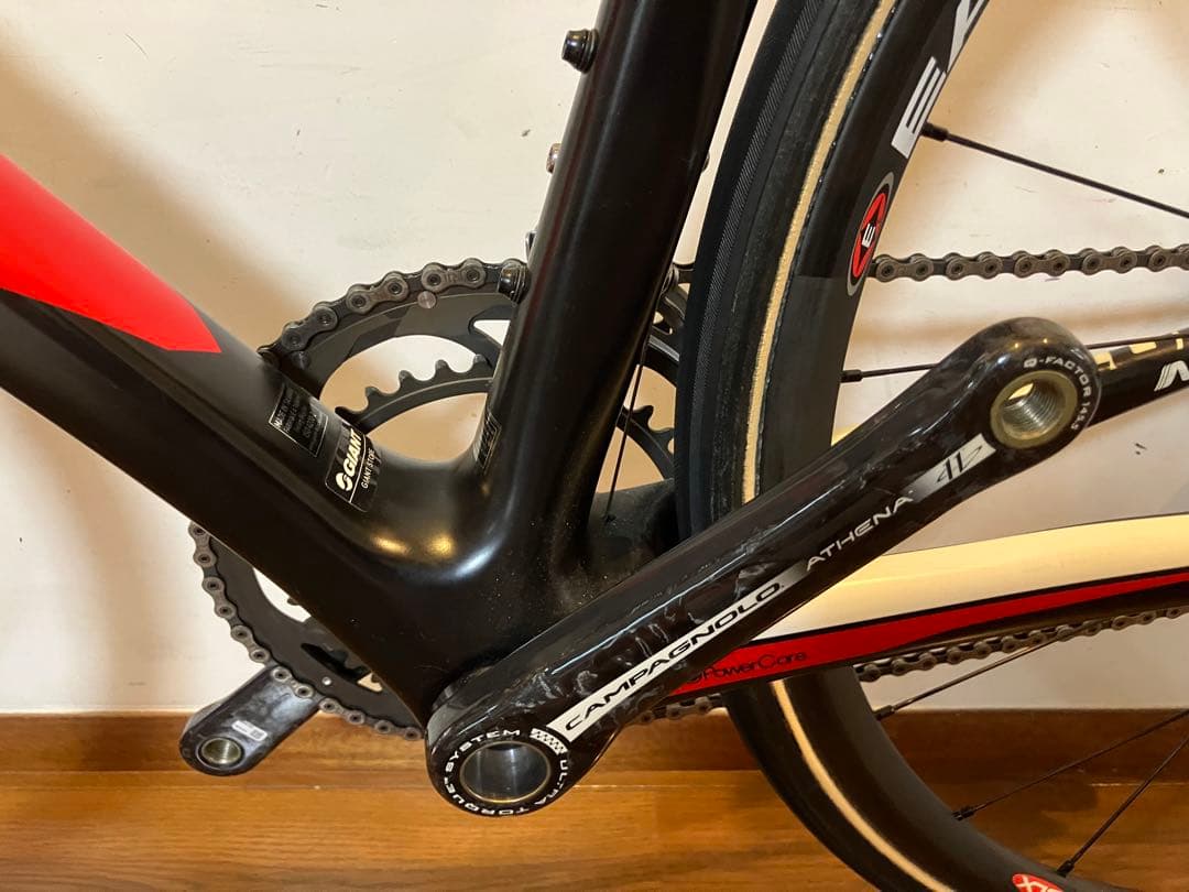 GIANT TCR ADVANCED カンパ アテナ組み　重量 6.8kg