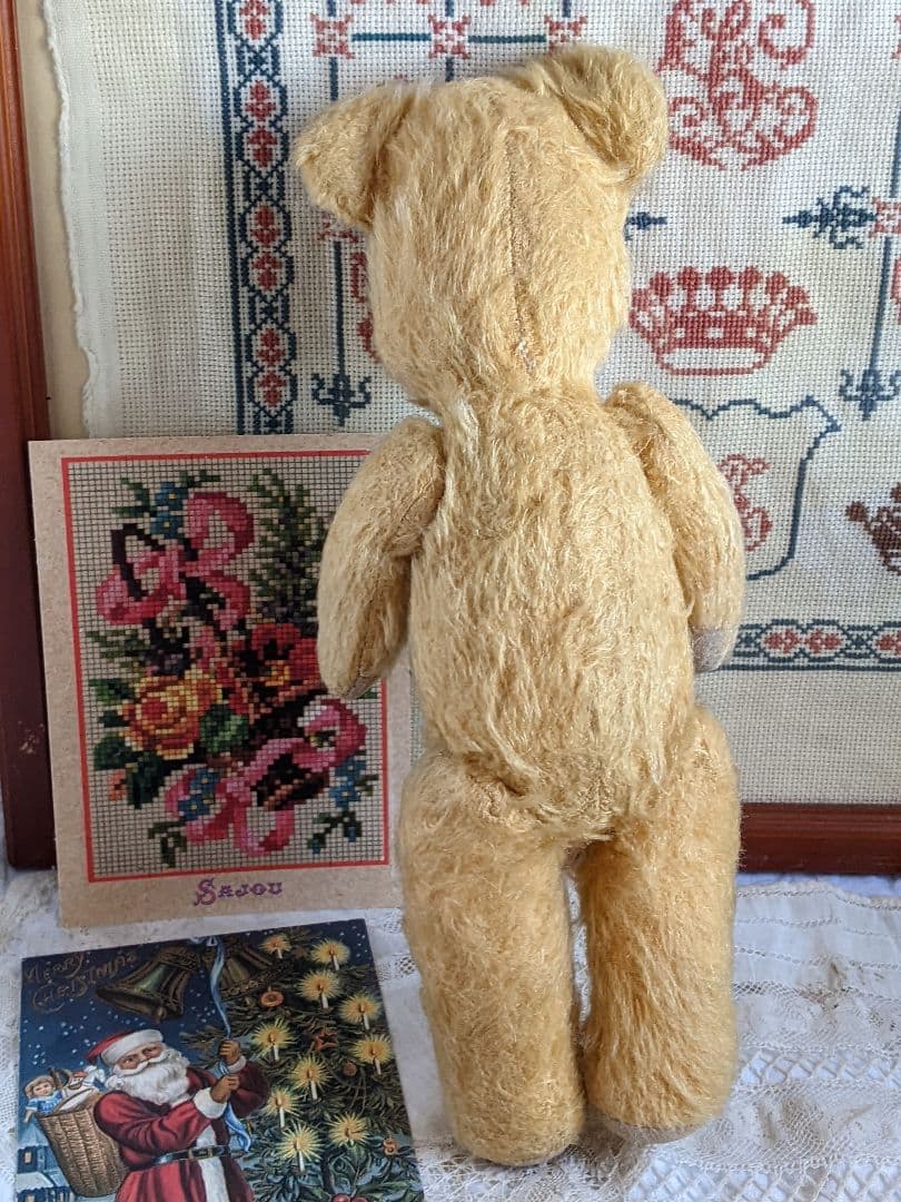 【n】アンティークベア　アンティークテディベア　イギリス　ペディグリー