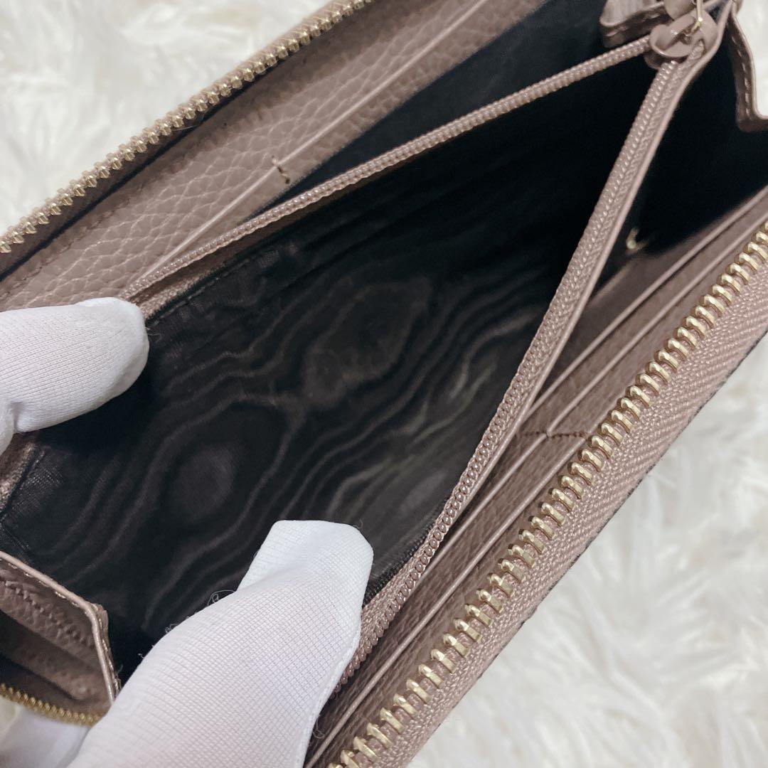 極美品 現行 GUCCI　長財布　マーモント　ラウンドファスナー　GGスプリーム