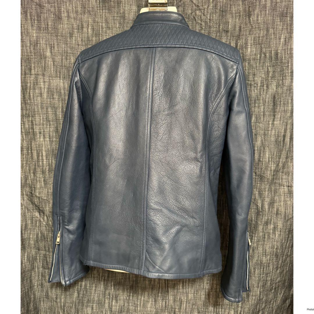 定価132000円 AKM wjk高級ライン　カウレザーシングルライダース　M