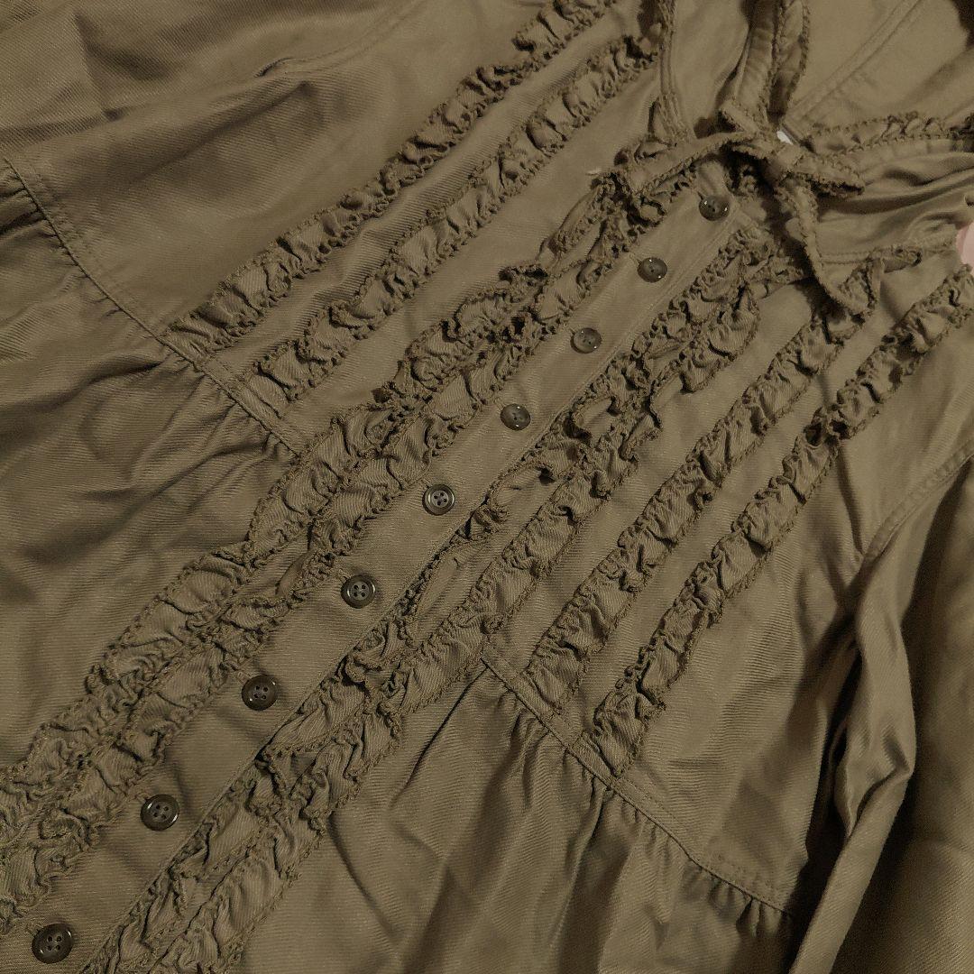 美品♡ピンクハウス　ワンピース　フード付き ピコフリル　フリル　フレア