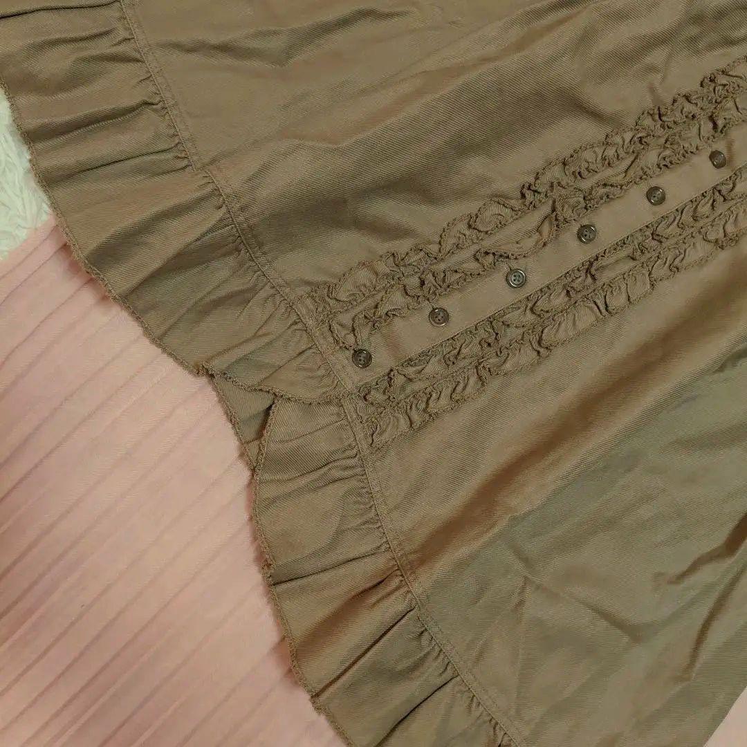 美品♡ピンクハウス　ワンピース　フード付き ピコフリル　フリル　フレア