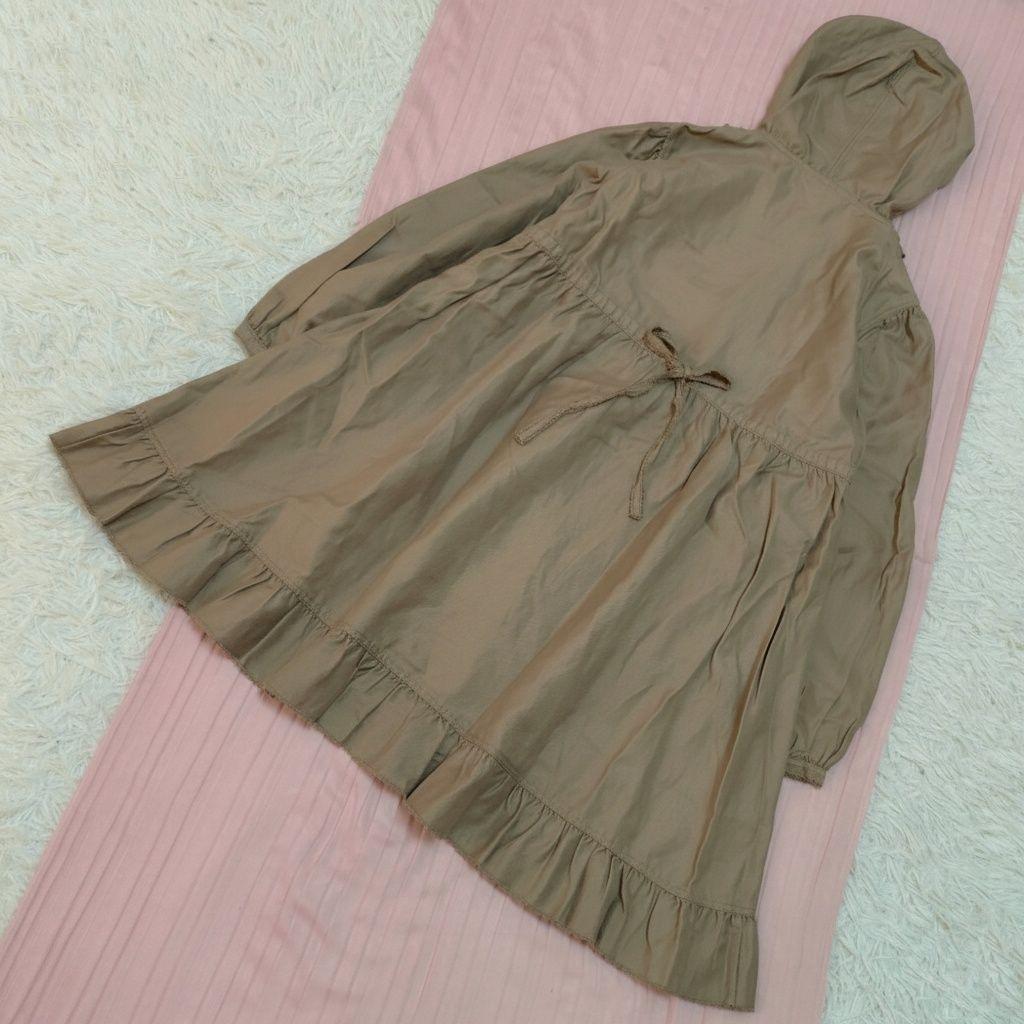 美品♡ピンクハウス　ワンピース　フード付き ピコフリル　フリル　フレア