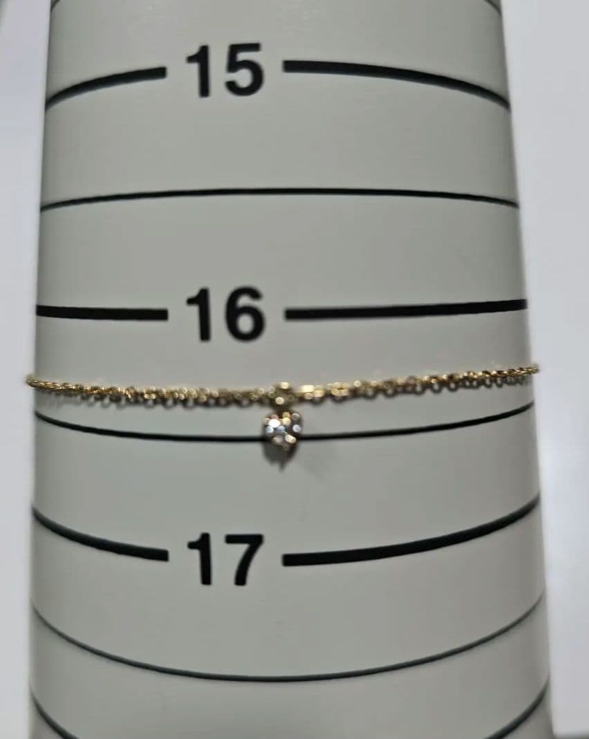 AGATHA【アガタ】K10 ダイヤ0.02ct 0.5g ハート ブレスレット