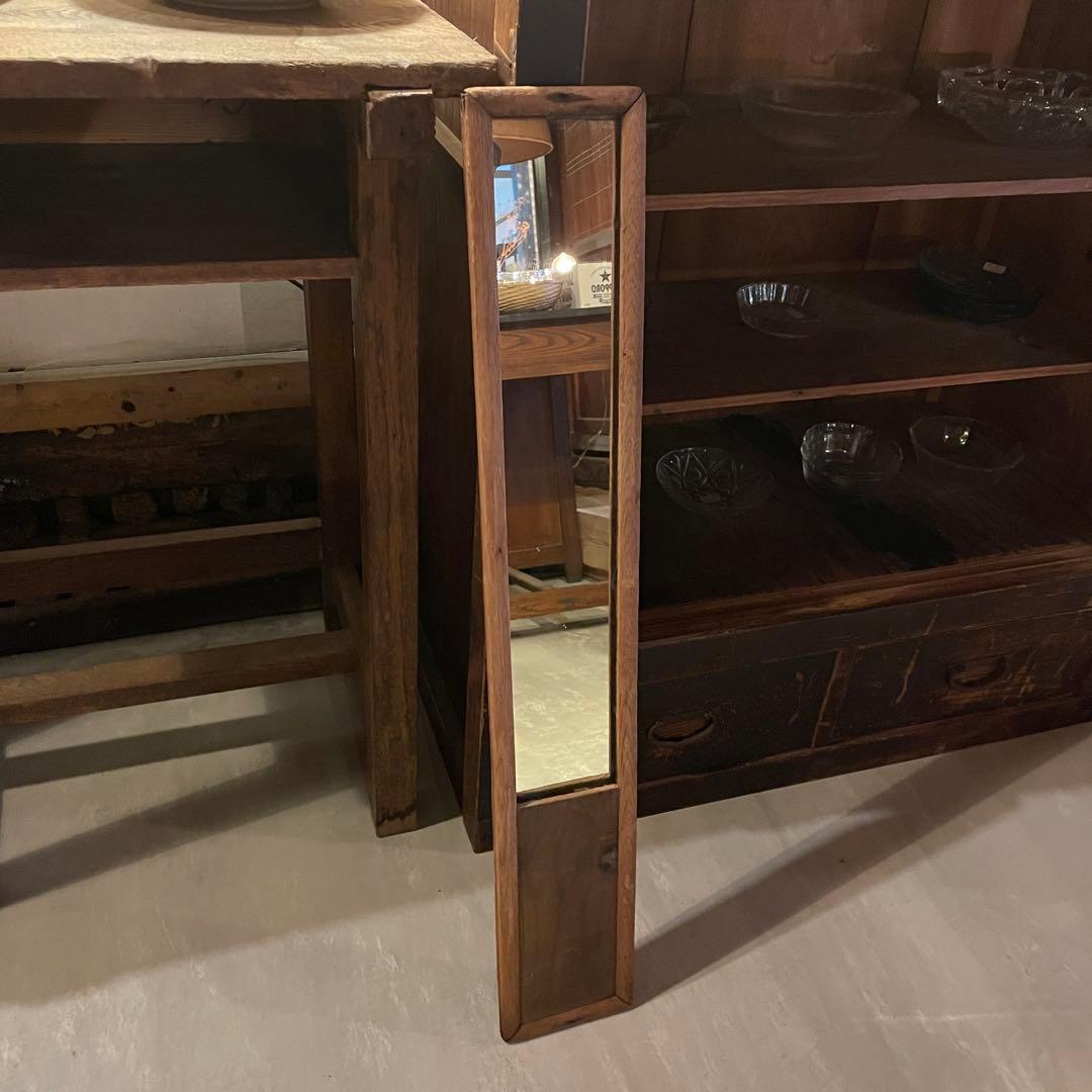 古道具　昭和レトロ　全身鏡　姿見　レトロ　昭和　鏡　ミラー　全身鏡　ヴィンテージ