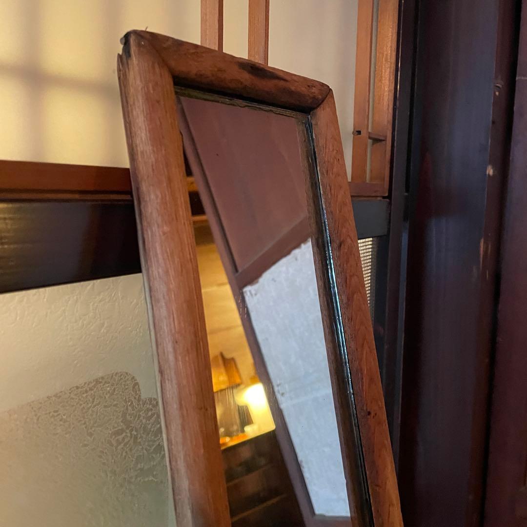 古道具　昭和レトロ　全身鏡　姿見　レトロ　昭和　鏡　ミラー　全身鏡　ヴィンテージ