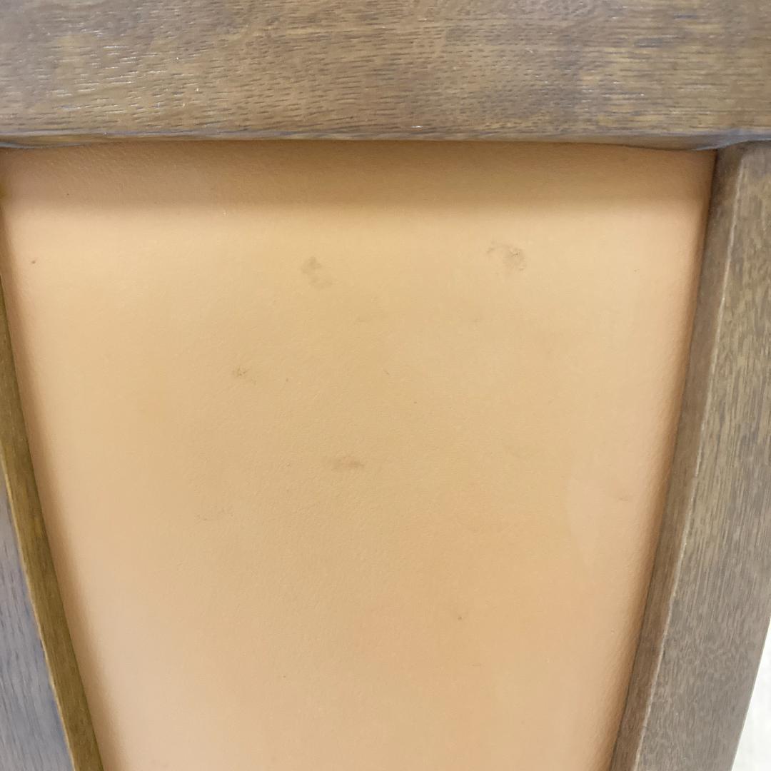 【カリモク】本革　ダイニングチェア　ハイバック　椅子　B