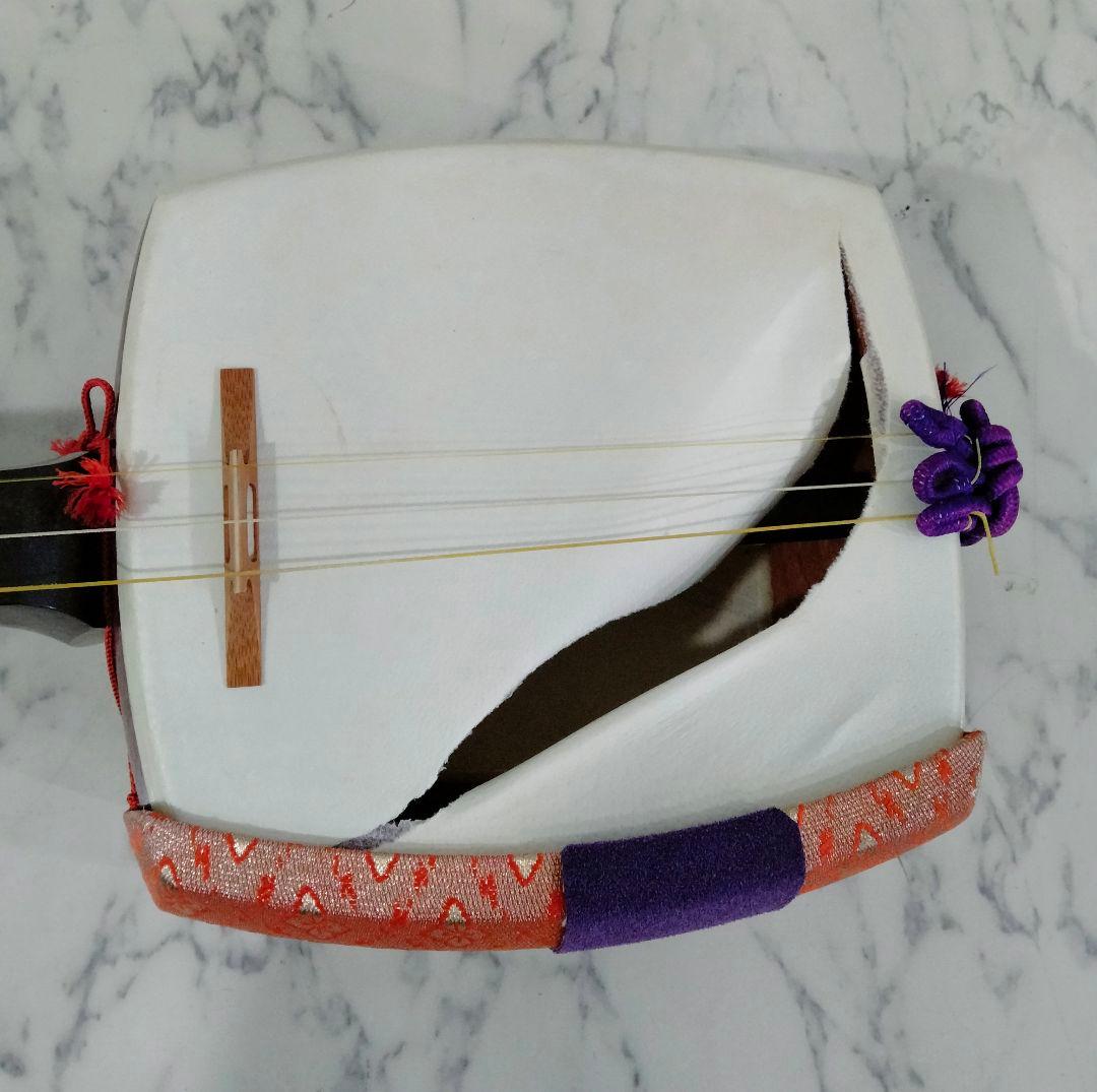 弦楽器 三味線 ハードケース付 調子笛、弦など付属（S1-2）