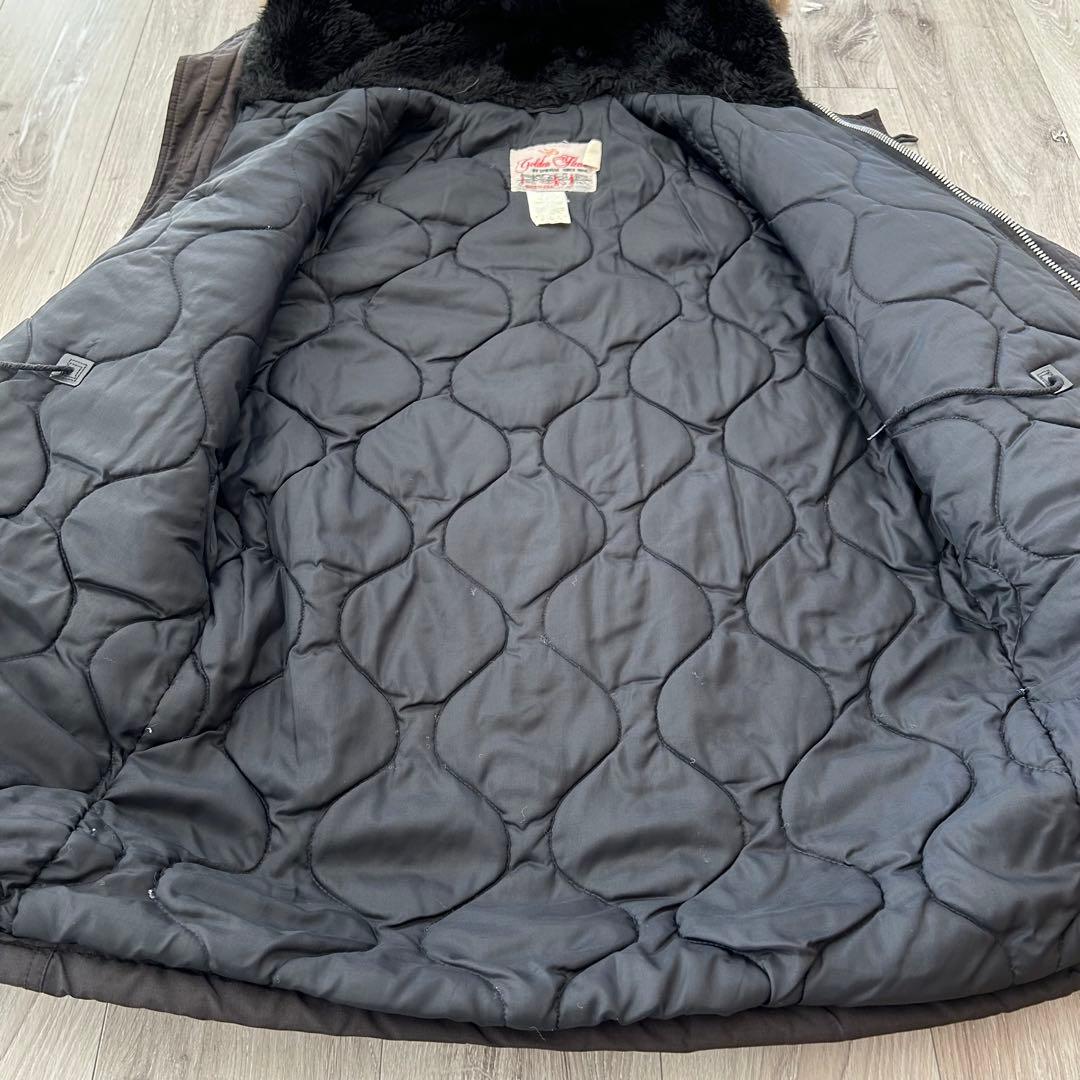 SPIEWAK N3B フライトジャケット 38 黒 リアルファー アメリカ製