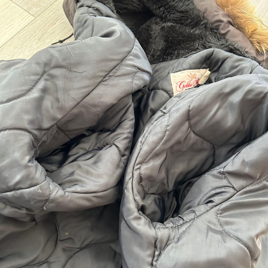 SPIEWAK N3B フライトジャケット 38 黒 リアルファー アメリカ製