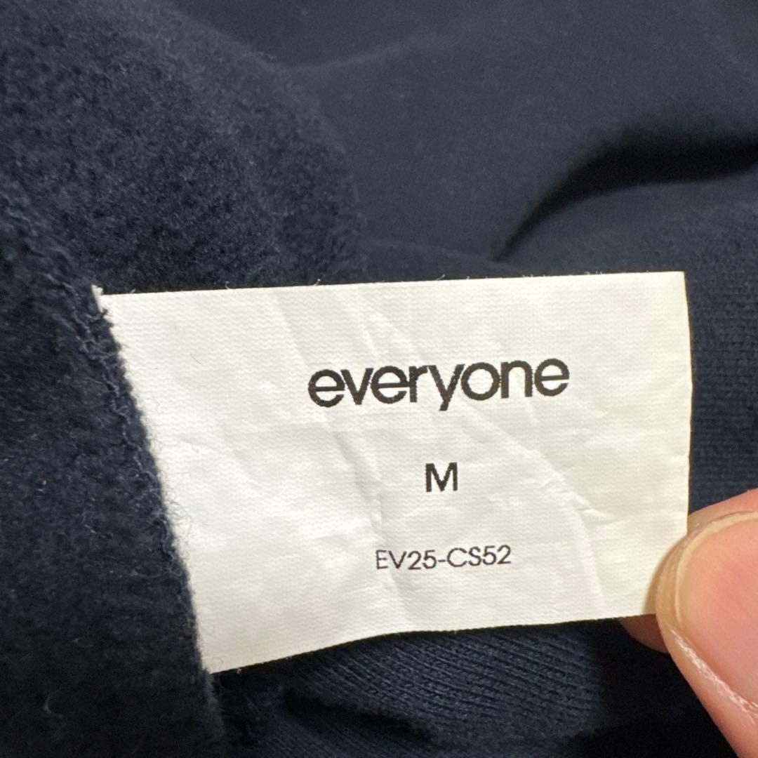 everyone オリジナルロゴクルーネックスウェット ネイビー M