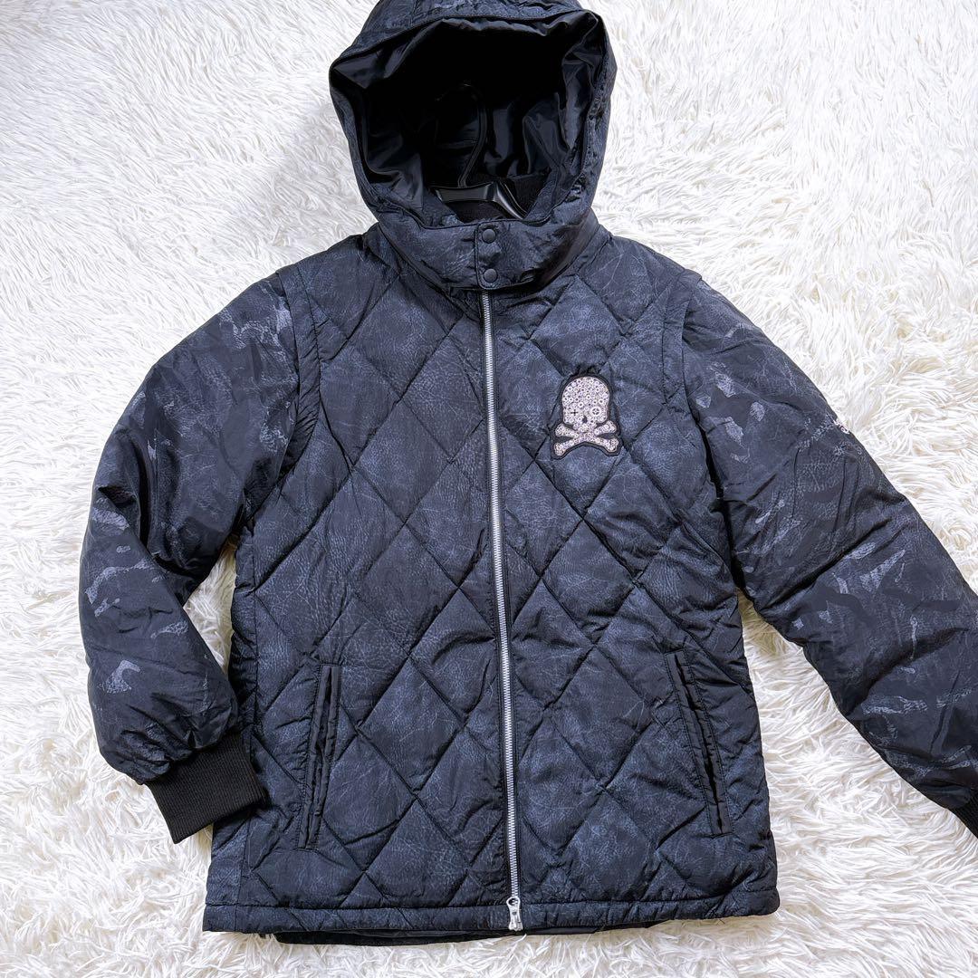 【サイズ3☆美品】ダンスウィズドラゴン　ダウンジャケット　2WAY 刺繍ワッペン