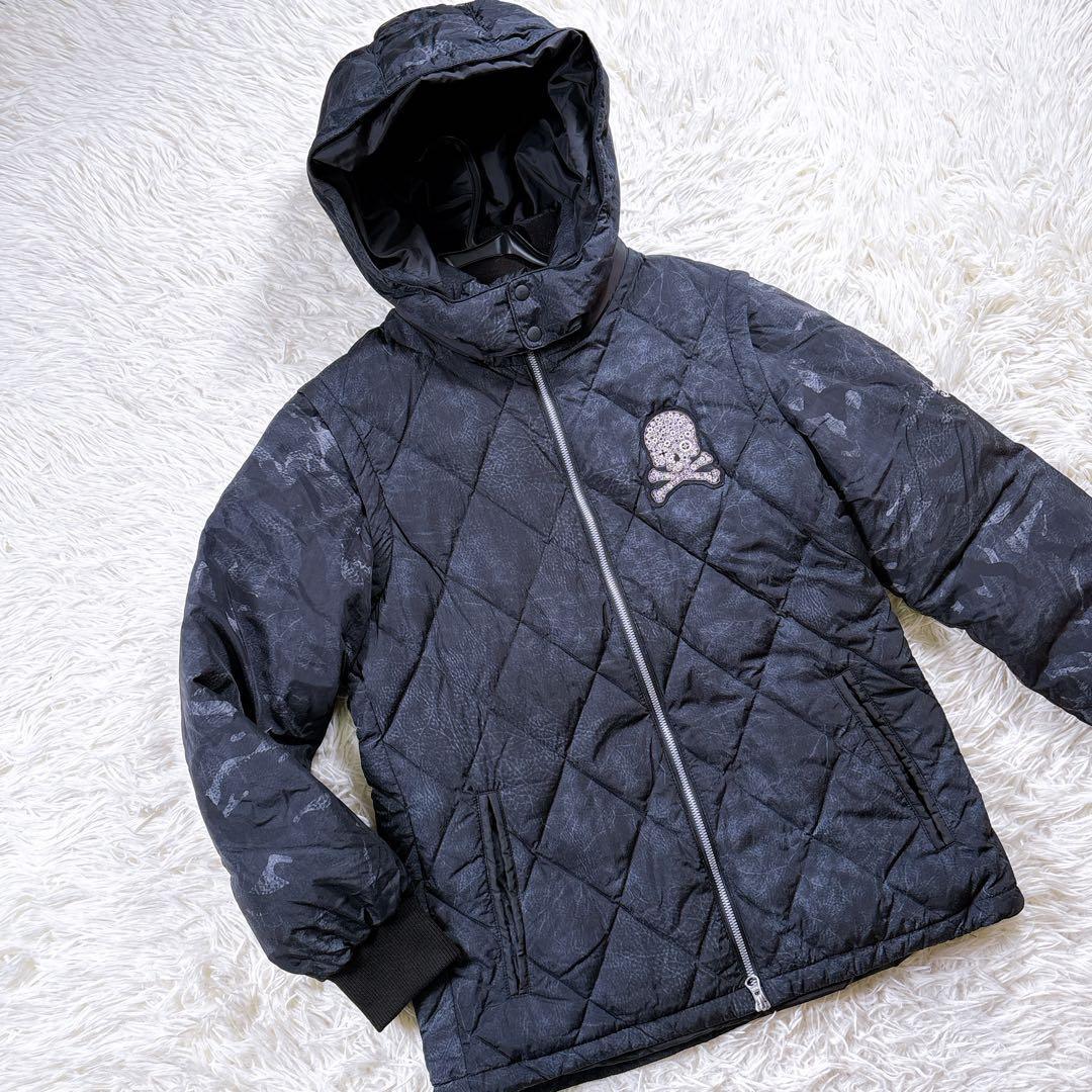 【サイズ3☆美品】ダンスウィズドラゴン　ダウンジャケット　2WAY 刺繍ワッペン