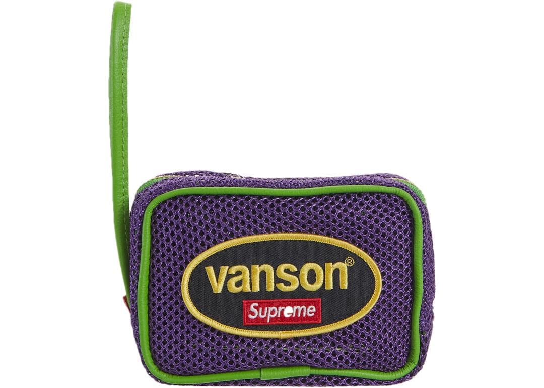 シュプリーム Vanson Leathers メッシュ ウエストバッグ