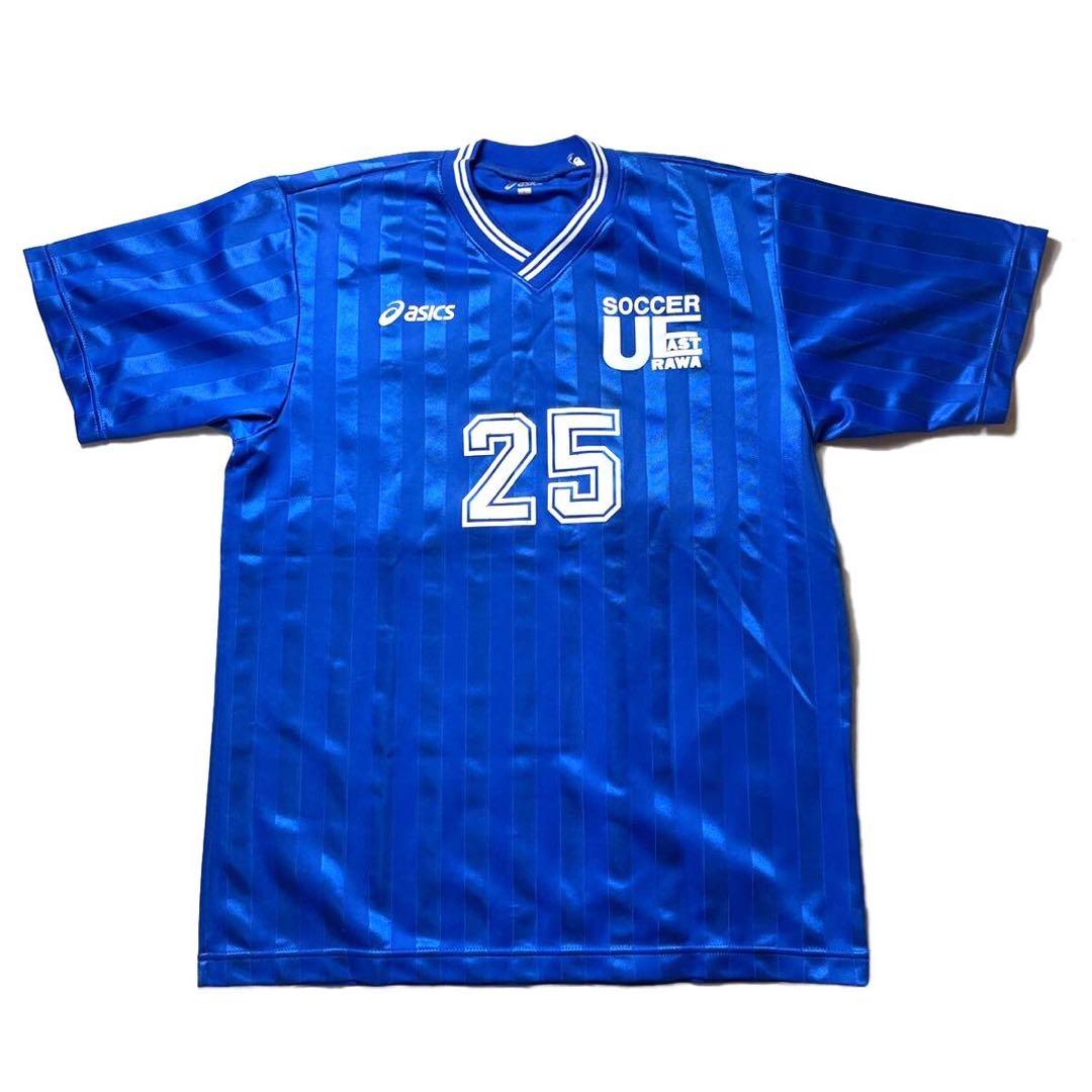 90s】Japan製 asics 浦和東高校 サッカー部 ユニフォーム ブルー