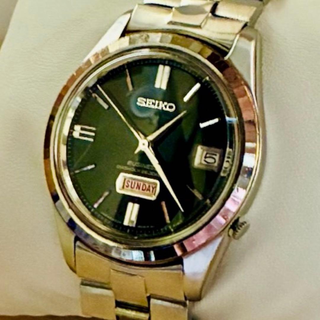 美品希少セイコーマチック1967年オリジナルブラックダイヤル