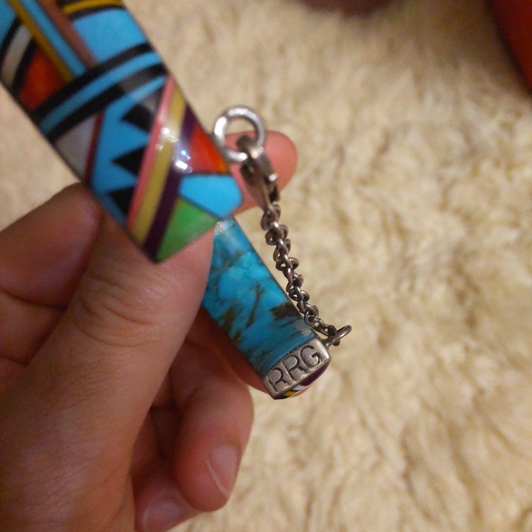 s*e様 バングル sterling ズニ族 ターコイズ RRG