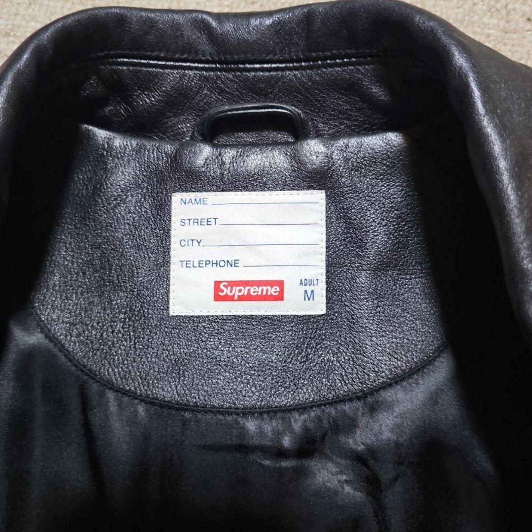 光*様 美品！希少！ Supreme シュプリーム レザージャケットブラック M