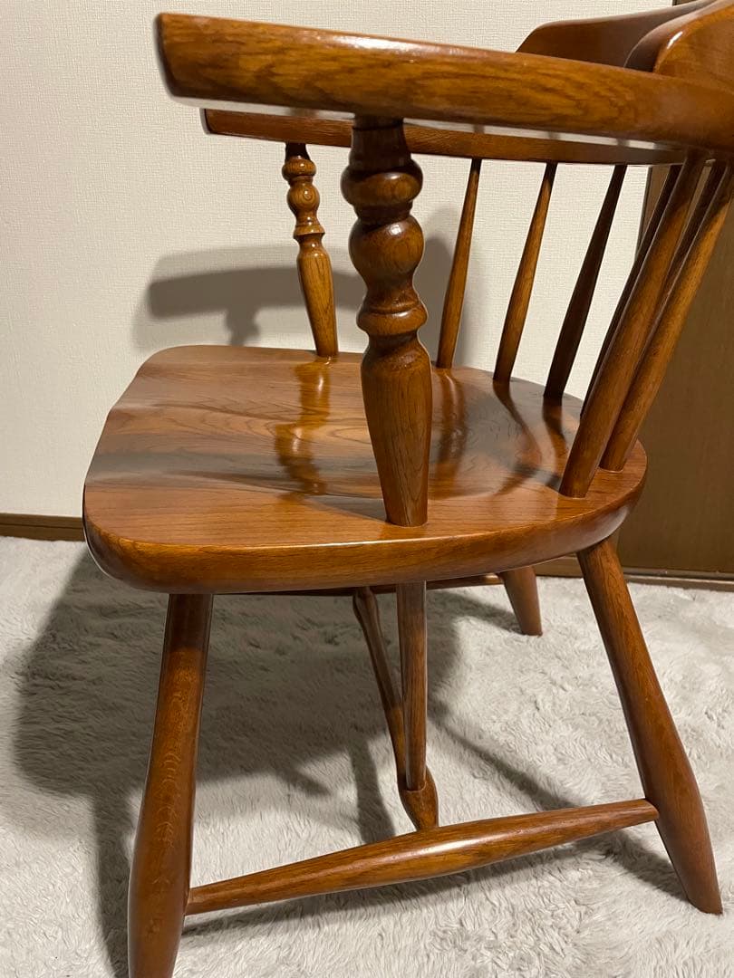 柏木工 アームチェア ダイニングチェア ヴィンテージ ウッドチェア