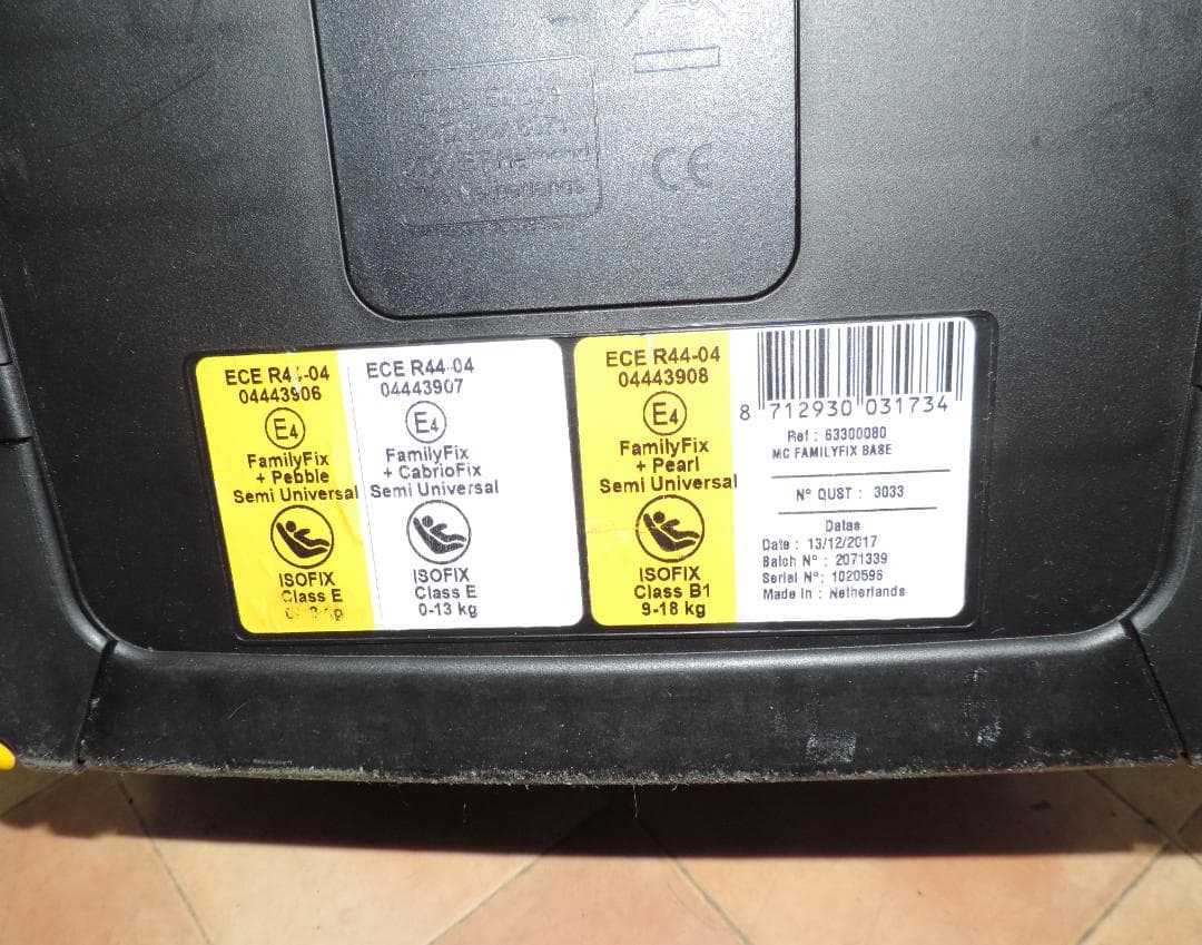 綺麗/MAXI-COSIパール/９カ月～４歳頃/ISO FIX対応/洗濯済