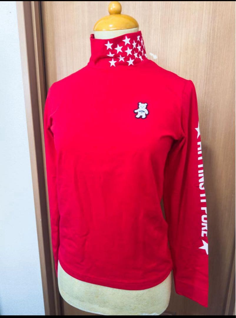 ３点お得セット【新品】キャロウェイ フリース セーター 赤 ハイネック 防寒