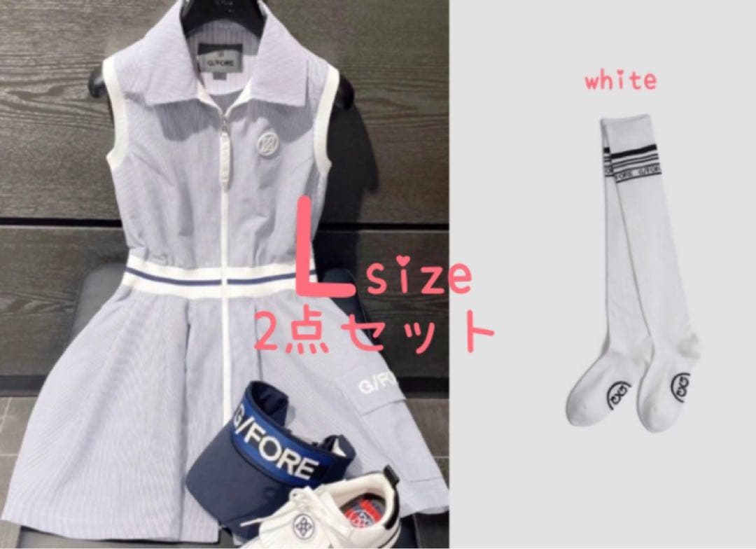 ジーフォア ゴルフ G/FORE ワンピース Lサイズ レディース t