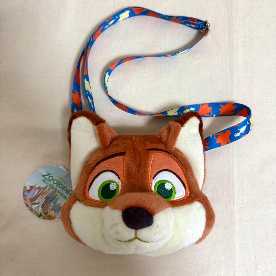 上海ディズニー】 ズートピア ニック パスケース ショルダーバッグ