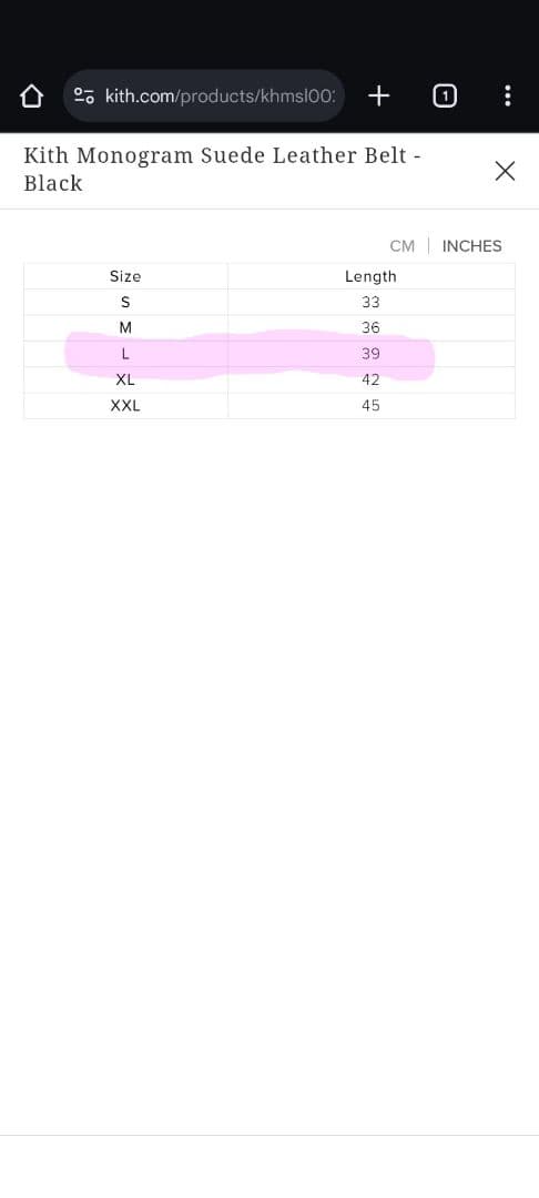 小物 KITH Monogram Suede Leather Belt \"BLACK\"